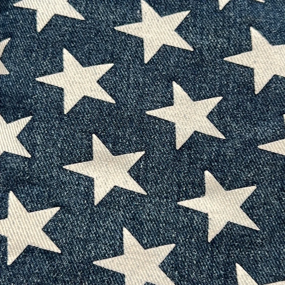 Women’s Distressed Shorts‎ Denim Cut Off USA Flag Accent ‘Merica Stars Stripes 8